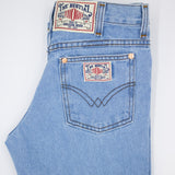 Pantalon Boot Cut Thoro Azul Claro