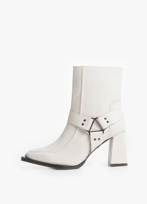 Pin-Up Boot Blanco