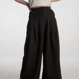 Pantalon Plisse Negro