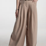 Pantalon Plisse Beige