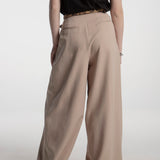 Pantalon Plisse Beige