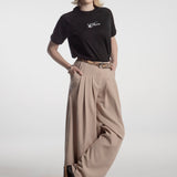 Pantalon Plisse Beige