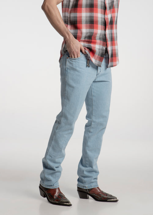 Pantalon Boot Cut Thoro Azul Claro