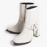 Pin-Up Boot Blanco