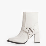 Pin-Up Boot Blanco