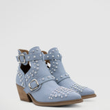 Studded Boot Blue 