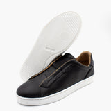 Sneaker Slip On Negro Deslavado