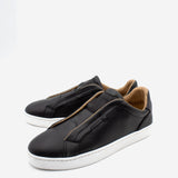 Sneaker Slip On Negro Deslavado