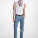 Boot Cut Pants 001 Light Blue