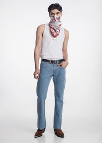 Boot Cut Pants 001 Light Blue