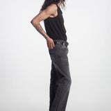 Boot Cut Pants 001 Washed Black