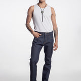 Straight Leg Jeans 002 Indigo Blue