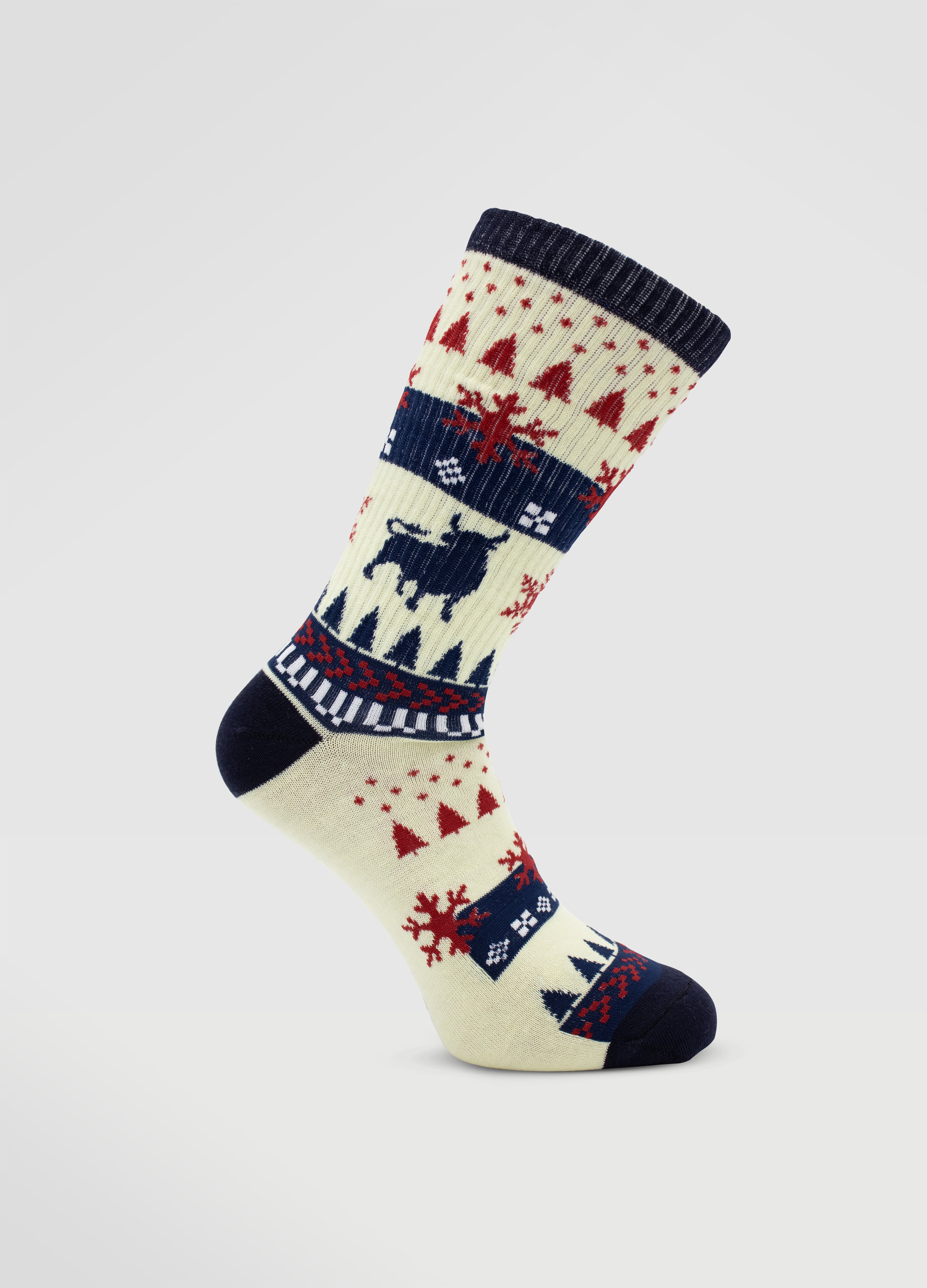 Christmas Socks Beige