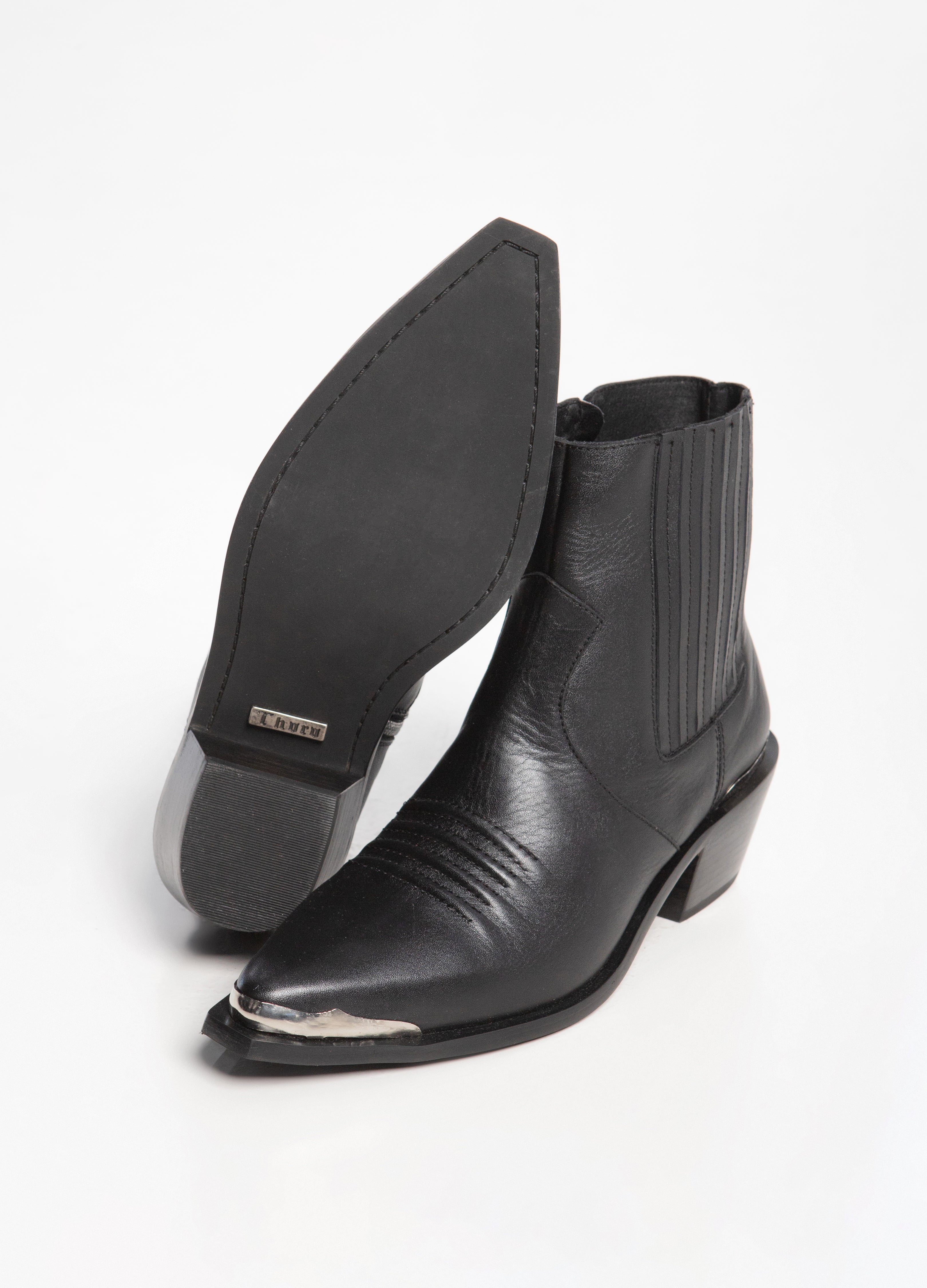 Botas Vaqueras Taco Cubano Zapato Botin Con Tacon Cubano Bota