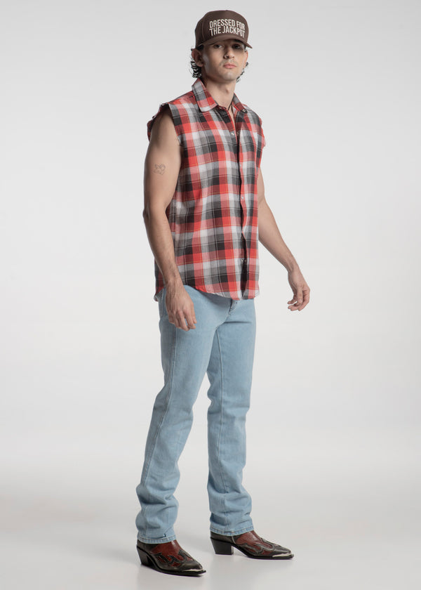 Camisa Trucker Roja