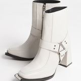Pin-Up Boot Blanco
