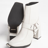 Pin-Up Boot Blanco
