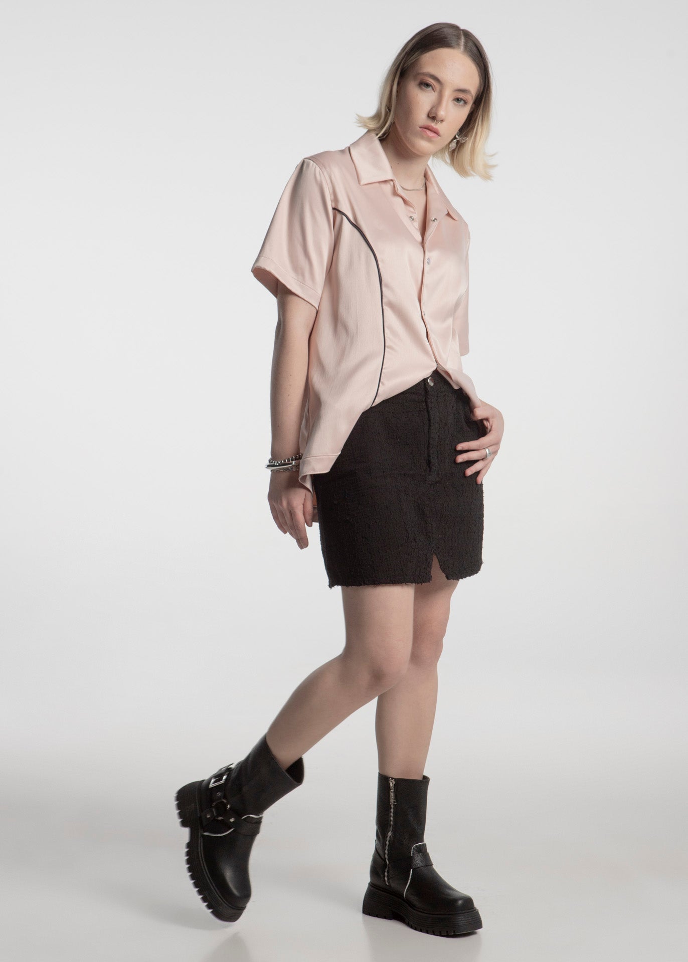 Pink Denim Shirt