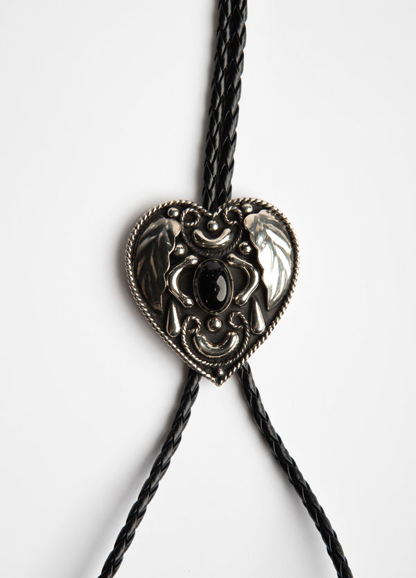Corbatín Corazón Piedra Negra